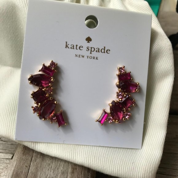 Kate Spade berry Multi Cluster Earrings - Picture 3 of 8